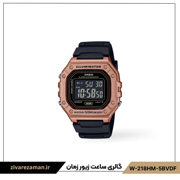 Casio W-218HM-5BVDF ساعت مچی کاسیو مدلW-218HM-5BVDF