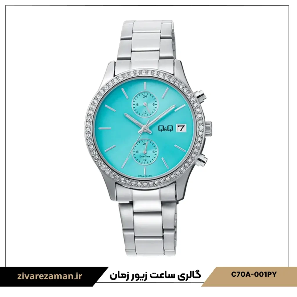 ساعت مچی زنانه کیو اند کیو مدل C70A-001PY